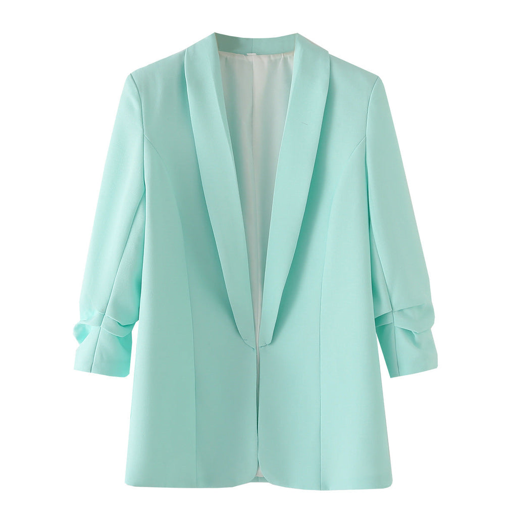 Women's Elegant Blazer with Modern Cut and Pockets