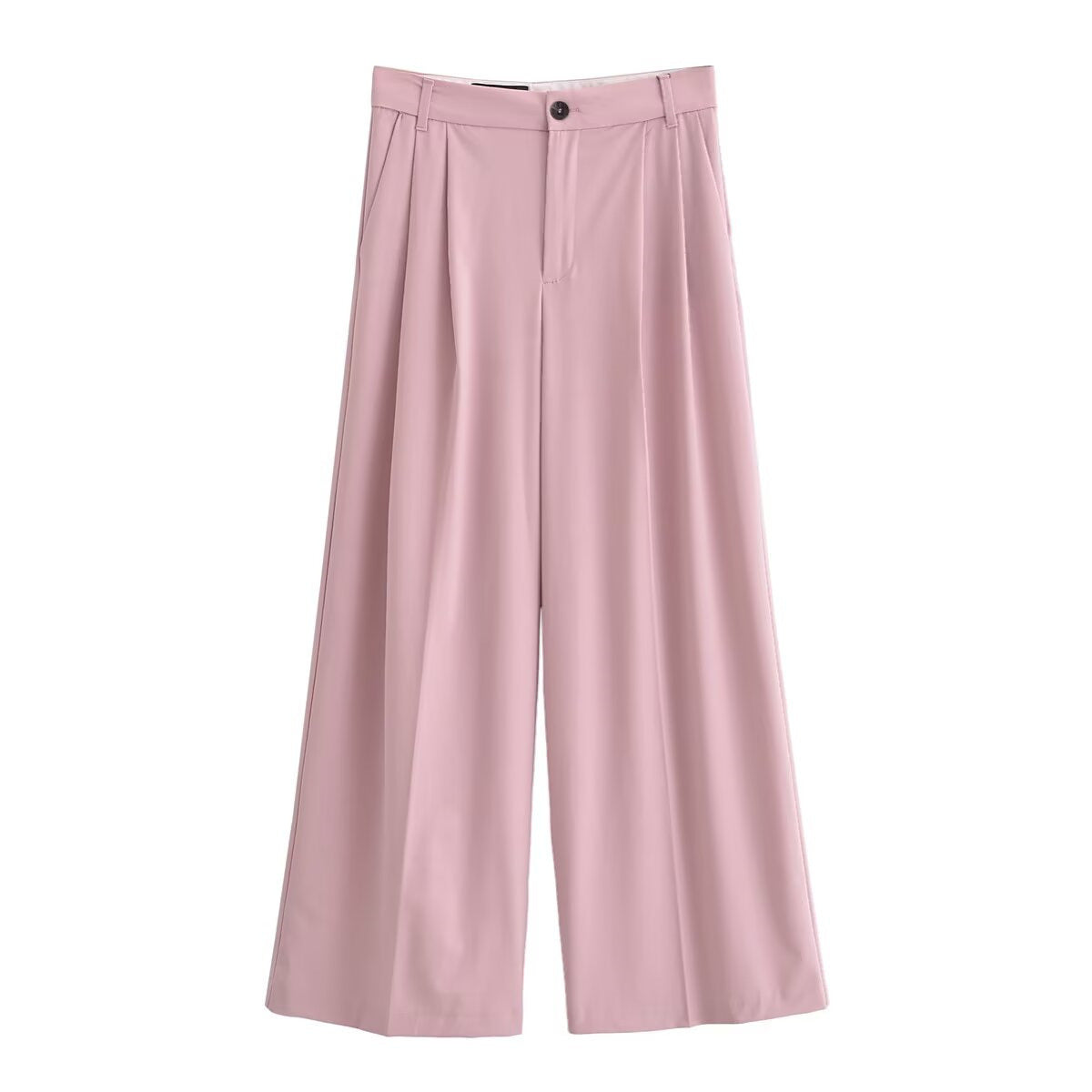 Women's Elegant Wide-Leg High-Waisted Pleated Trousers