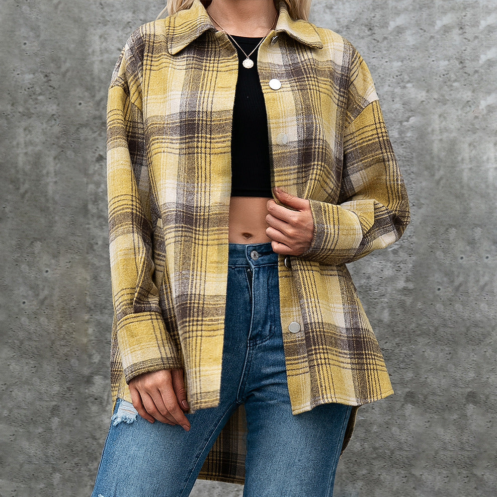 Women's Plaid Overshirt