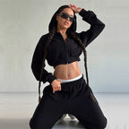 Women's Cropped Sport Jacket and Jogger Set