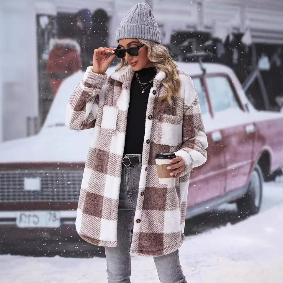 Women's Flannel Winter Jacket