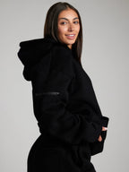 Relaxed Hoodie with Integrated Sleep Mask