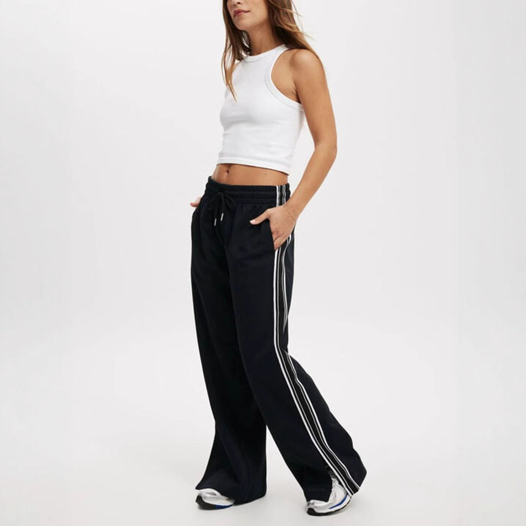 Women's Comfortable Leisure Pants with Fashionable Stripes