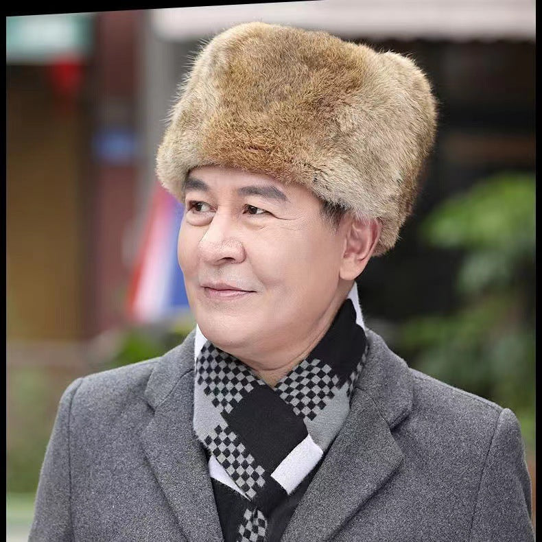 Men's Faux Fur Hat with Ear Flaps