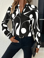Elegant Women's Blouse with Modern Pattern