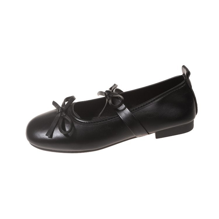 Women's Ballet Flats with Decorative Bow Detail