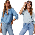 Denim Shirt with Chest Pockets
