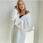 Women's Fluffy Long Cardigan