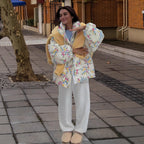 Women's Floral Oversized Down Jacket