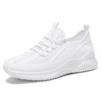 Women's Breathable Sneakers with Elastic Lacing System