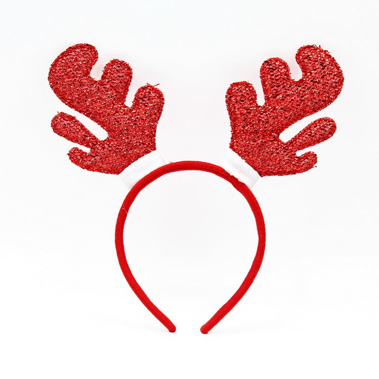 Festive Christmas Headband with Santa Figures