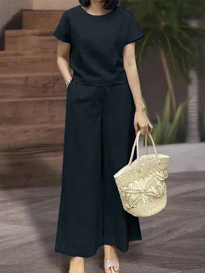 Women's Casual Wide-Cut Two-Piece Set