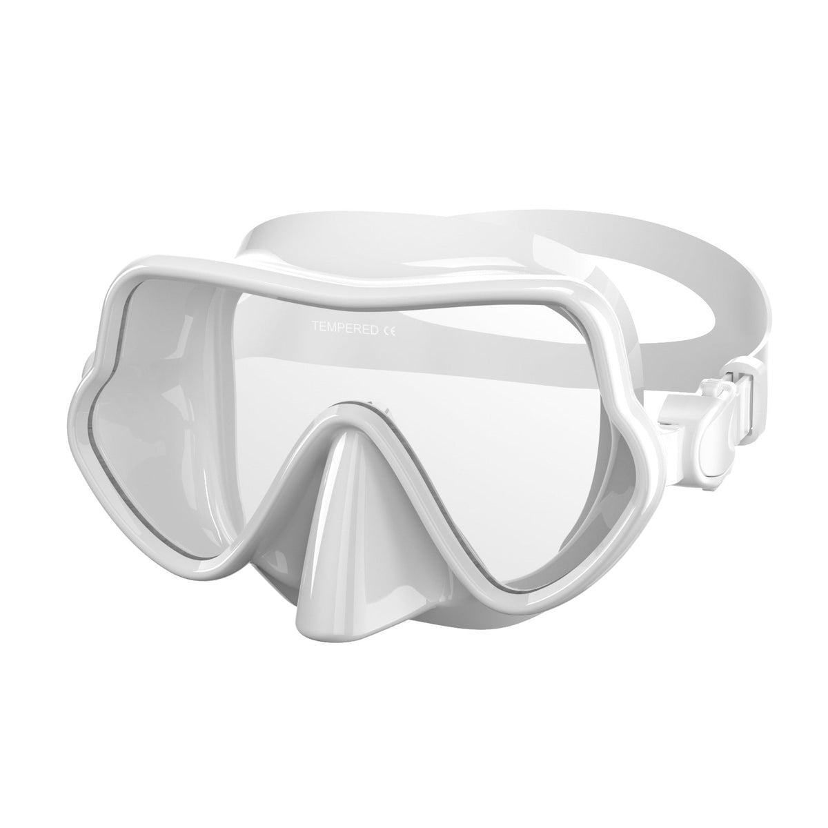Diving Mask with Wide Field of Vision and Silicone Border