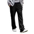 Women's Elegant Relaxed Fit Pants with Elastic Waist