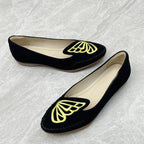 Women's Ballet Flats with Delicate Butterfly Design