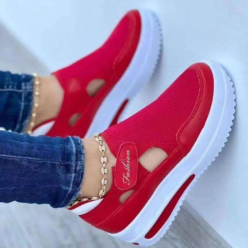 Women's Breathable Slip-On Sneakers with Fashion Accents
