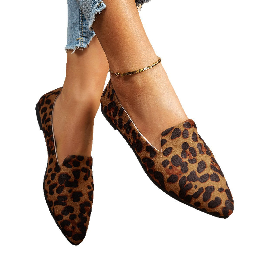 Women's Leopard Print Ballet Flats