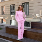 Women's Comfortable Sweatpants Set with Casual Cut