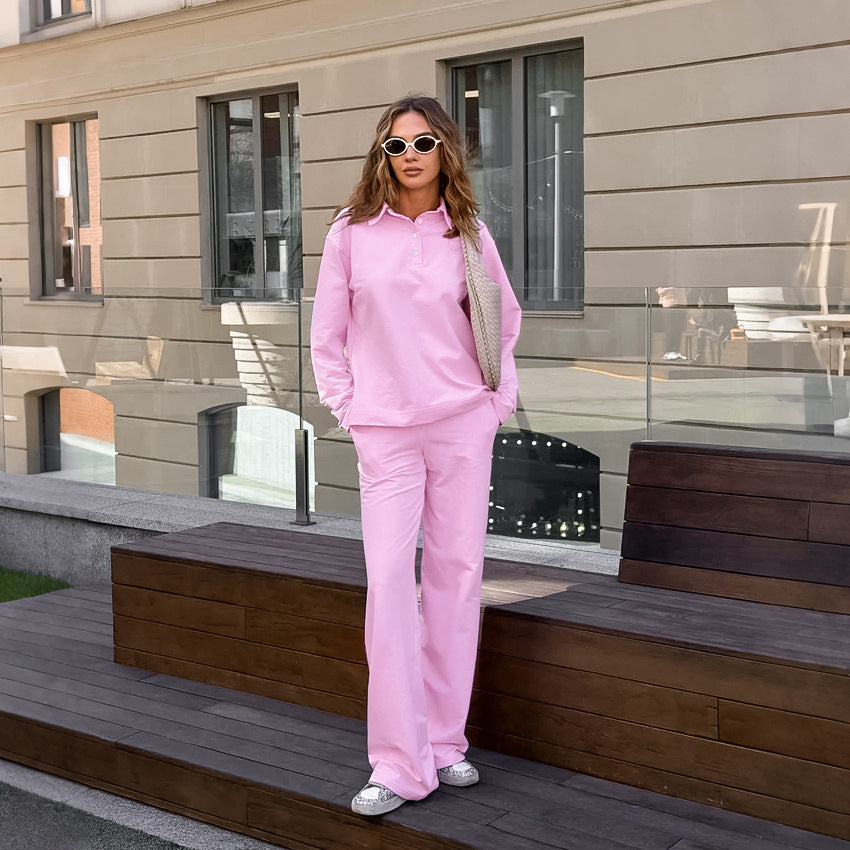 Women's Comfortable Sweatpants Set with Casual Cut