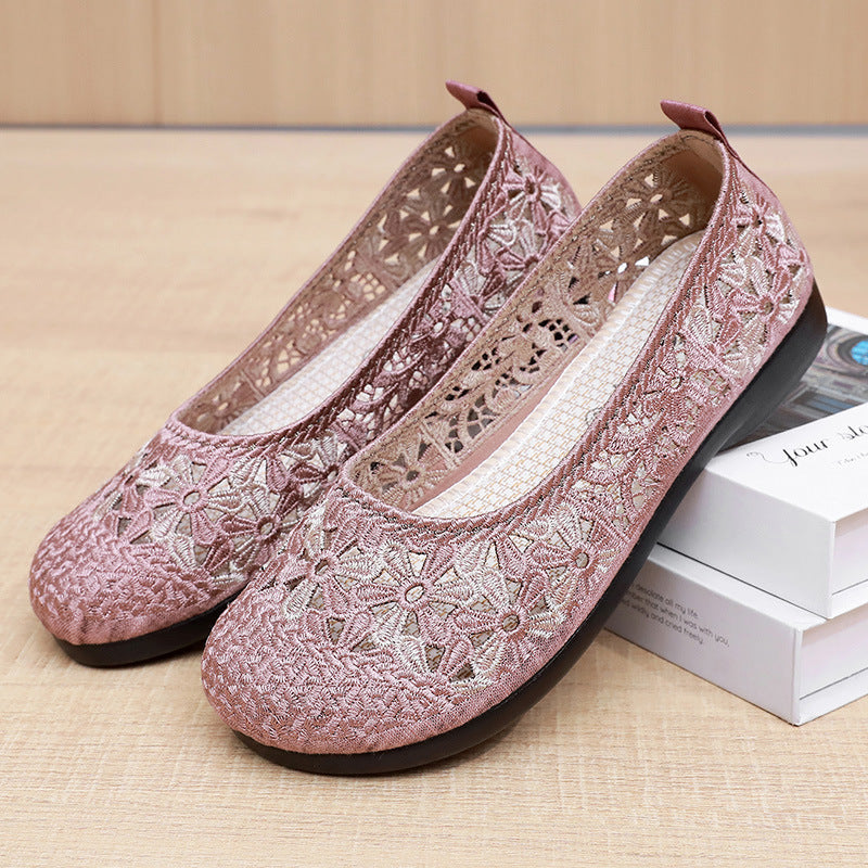 Women's Crochet Ballet Flats