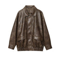 Women's Elegant Faux Leather Jacket