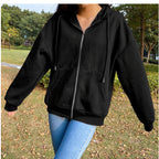 Women's Comfortable Hooded Jacket with Pockets