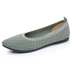 Women's Ballet Flats with Breathable Knit and Flexible Sole