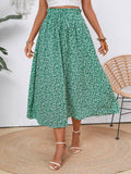 Women's Floral Midi Skirt