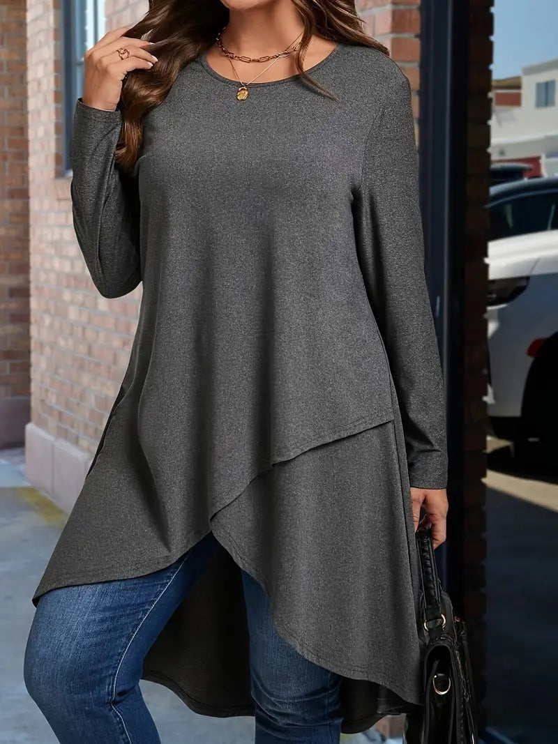 Women's Asymmetric Long-Sleeve Shirt