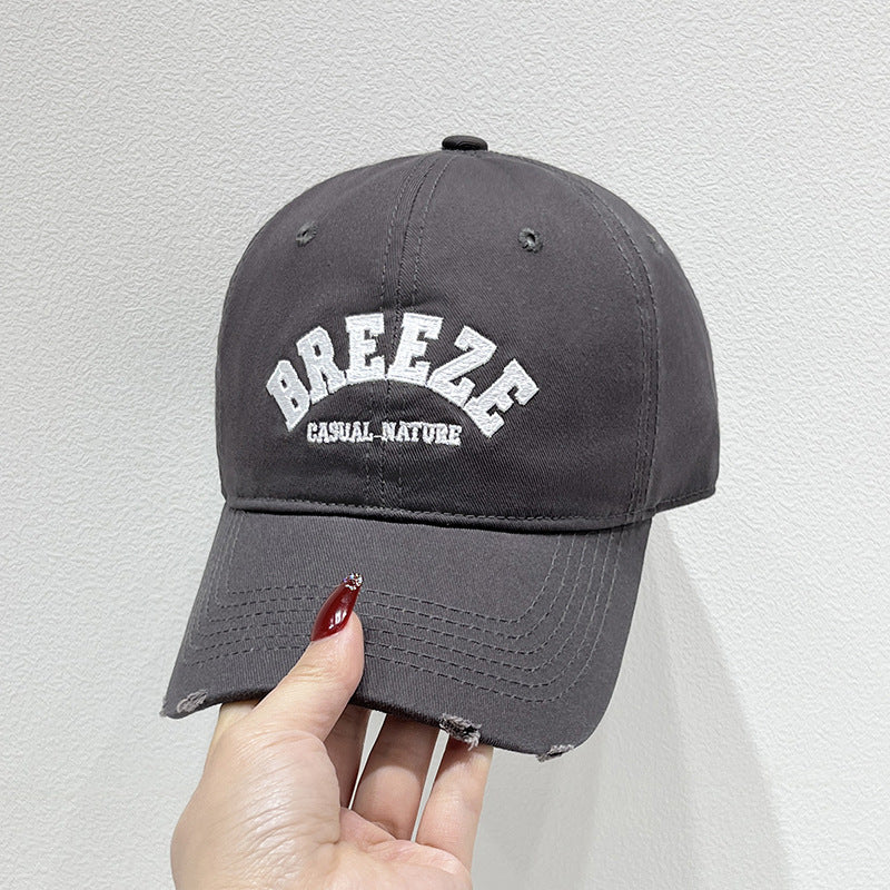 Men's Casual Distressed Cotton Cap