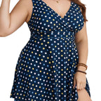 Women's Polka Dot V-Neck Summer Dress