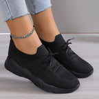Women's Breathable Slip-On Sports Shoes with Flexible Upper