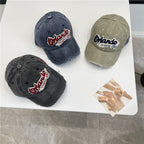 Men's Distressed Vintage-Inspired Baseball Cap