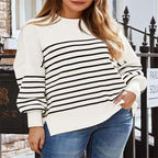 Women's Striped Sweatshirt Pullover