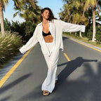 Women's Airy Pantsuit with Relaxed Fit