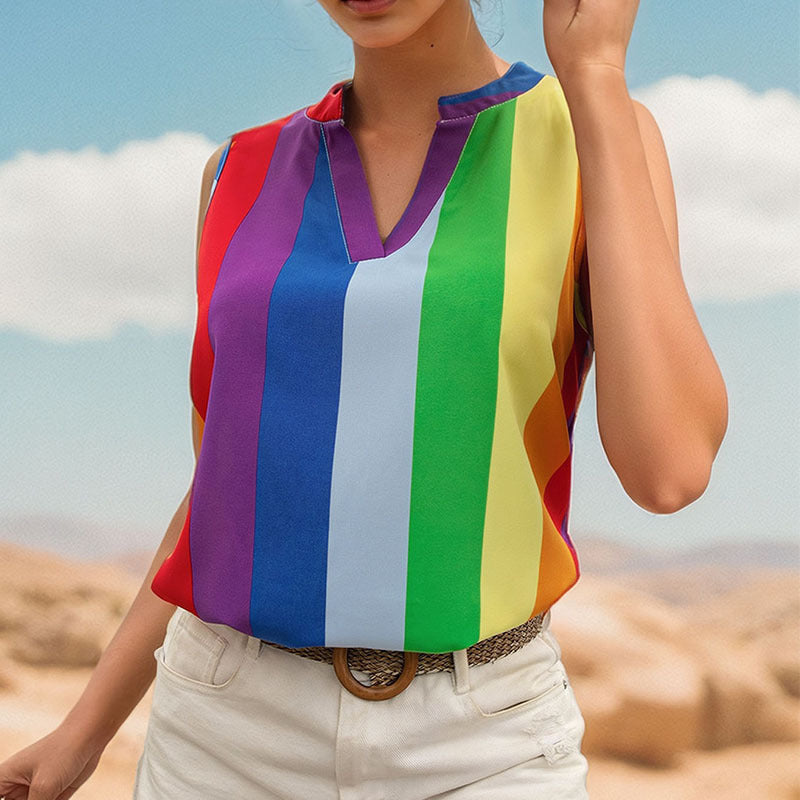 Women's Sleeveless Gradient Top