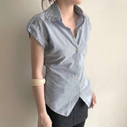 Elegant Blouse with Modern Stripes