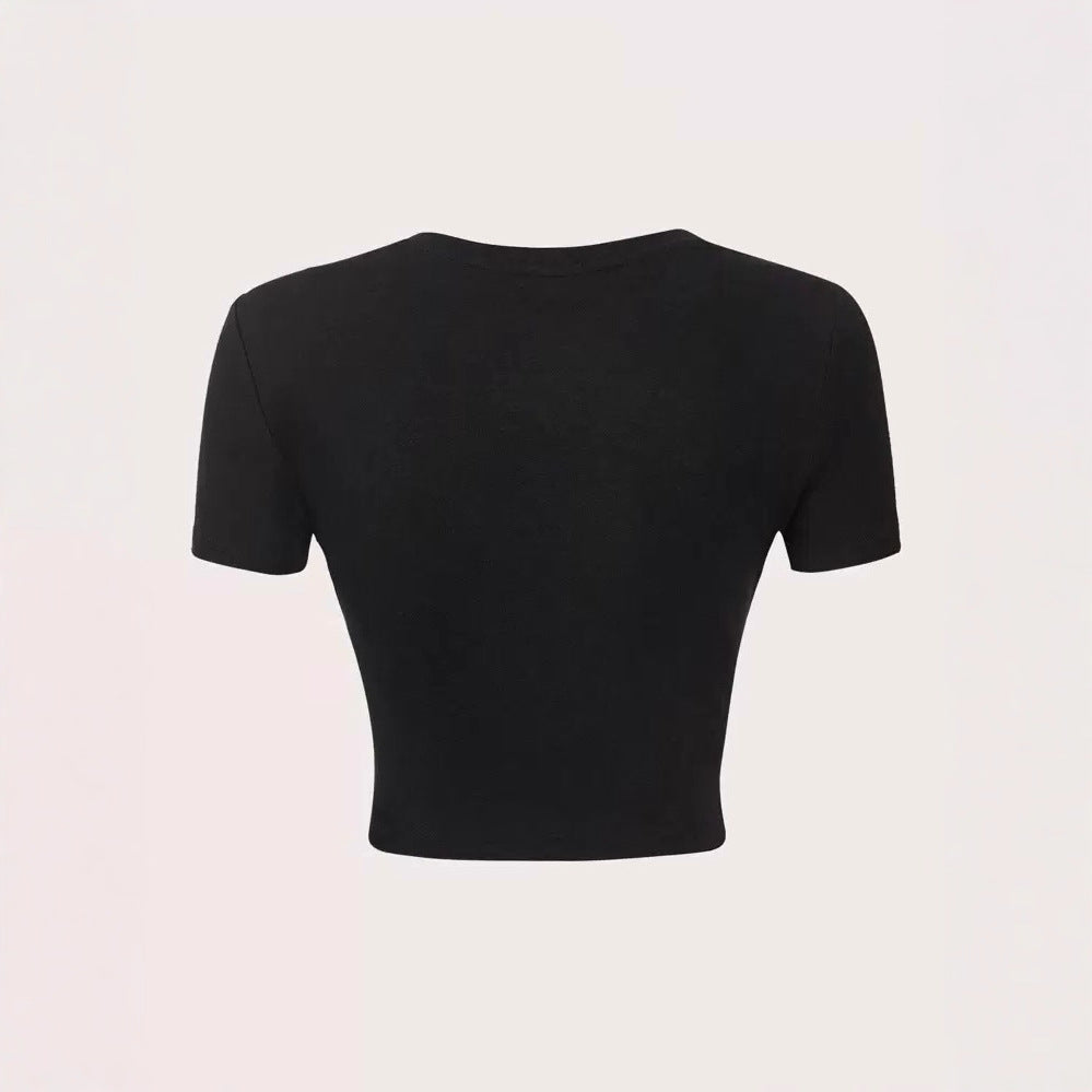 Women's Crop Sweater with Statement Print