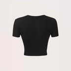 Women's Crop Sweater with Statement Print