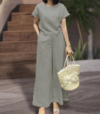 Women's Casual Wide-Cut Two-Piece Set