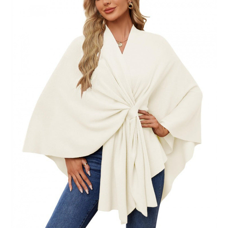 Women's Fashionable Wrap Coat with Trendy Design