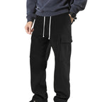 Women's Cargo Pants with Elastic Waistband and Practical Side Pockets