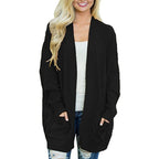 Women's Chunky Knit Cardigan with Deep Pockets