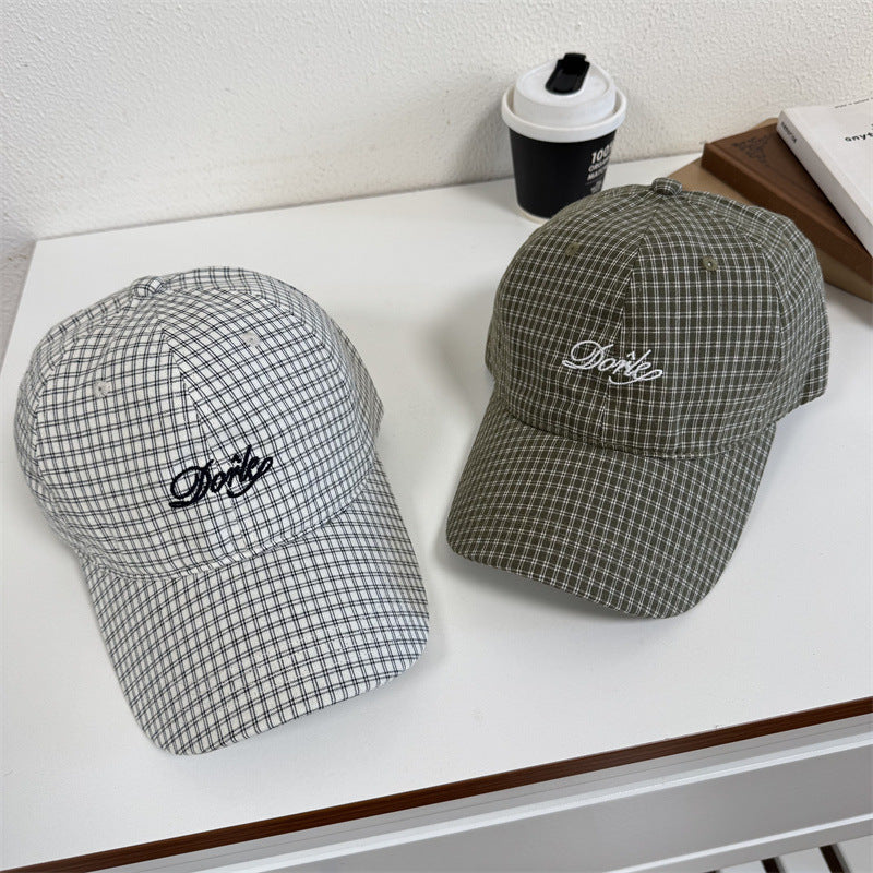 Men's Casual Checkered Baseball Cap
