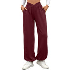 Women's Comfortable Palazzo Pants with Elastic Waist and Side Pockets