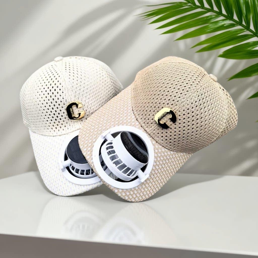 Breathable Baseball Cap with Rechargeable Fan