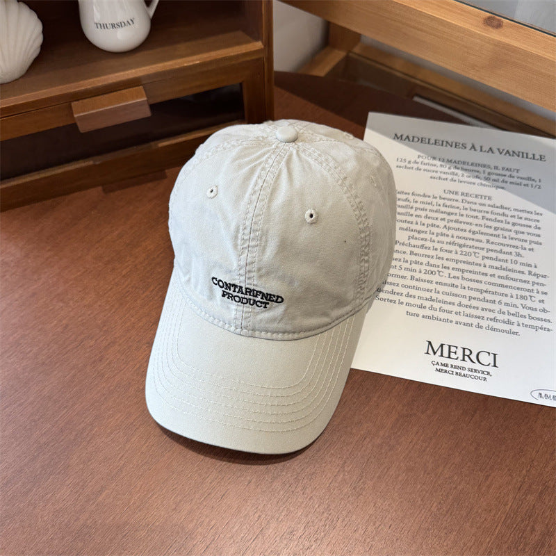 Men's Casual Embroidered Cotton Cap