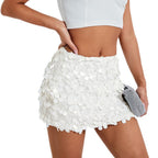 Women's Glitter Sequin Mini Skirt