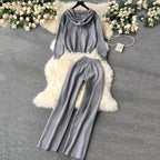 Women's Comfortable Lounge Set with Hood and Casual Cut