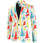 Women's Festive Suit Set with Luxurious Christmas Pattern